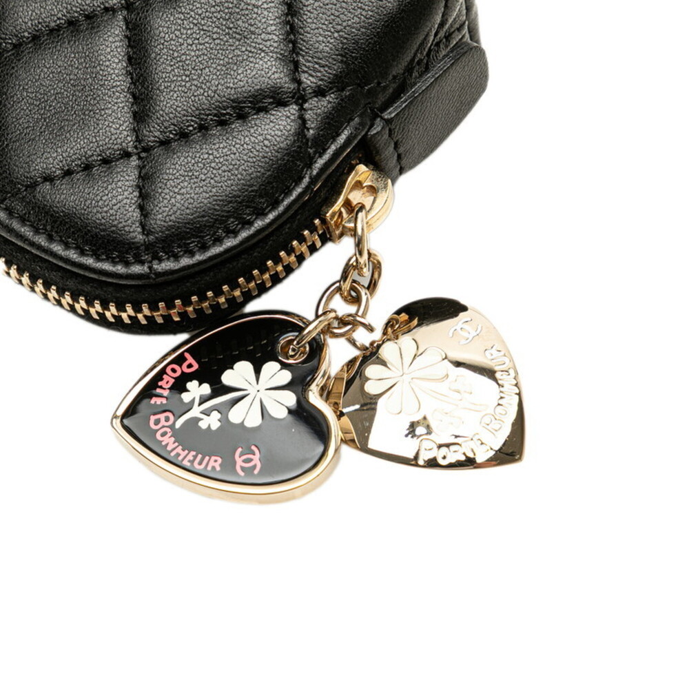 CHANEL Authentic Black Lambskin Leather Logo Wallet - Picture 6 of 13